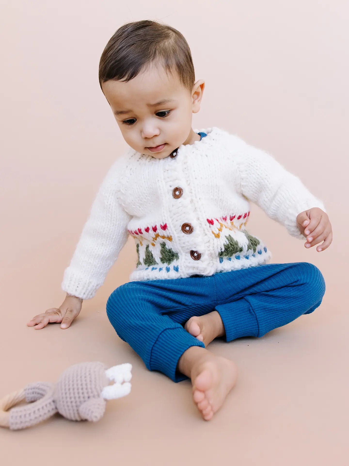 Holiday Tree Fair Isle Cardigan | The Blueberry Hill