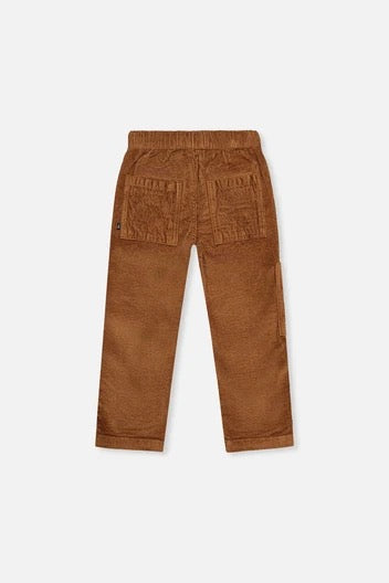 Stretch Corduroy Pants with Cargo Pockets | Brown Sugar | Deux Par Deux