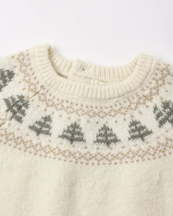 Rex Sweater | Tree Fair Isle | Quincy Mae