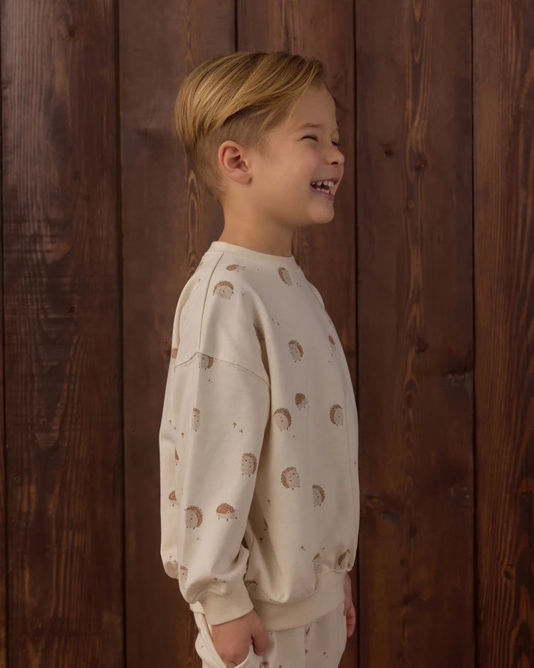 Relaxed Sweatshirt | Hedgehog | Rylee & Cru