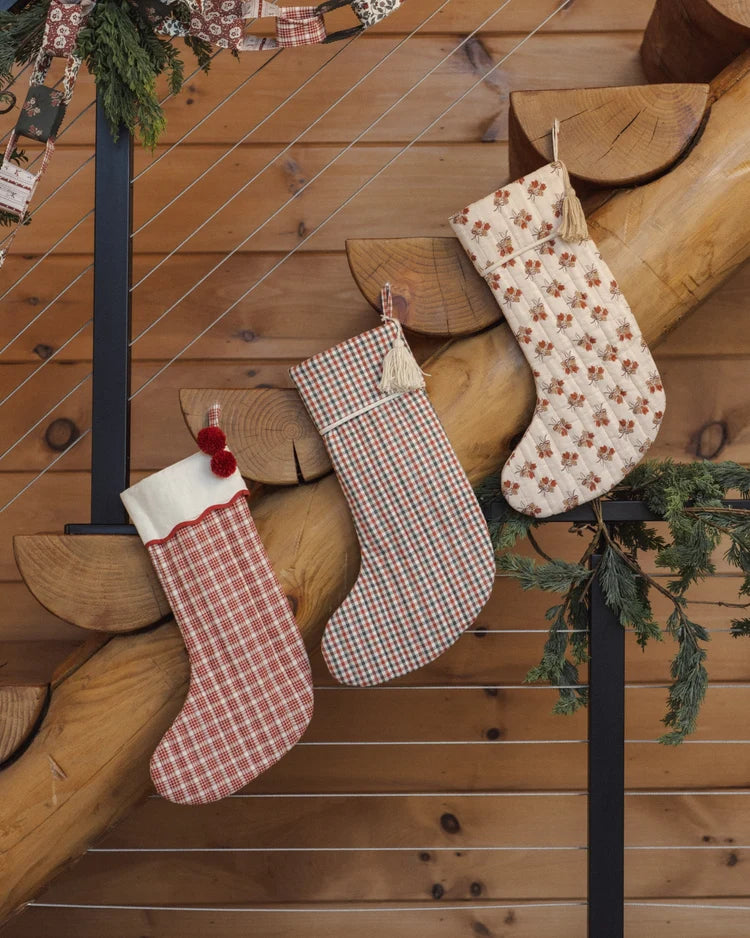 Noel Stocking | Ruby Plaid | Rylee & Cru