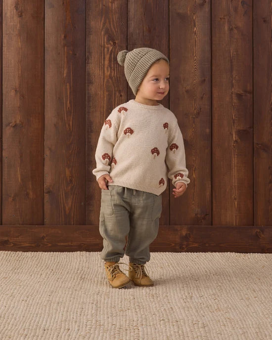 Rex Sweater | Mushroom | Quincy Mae