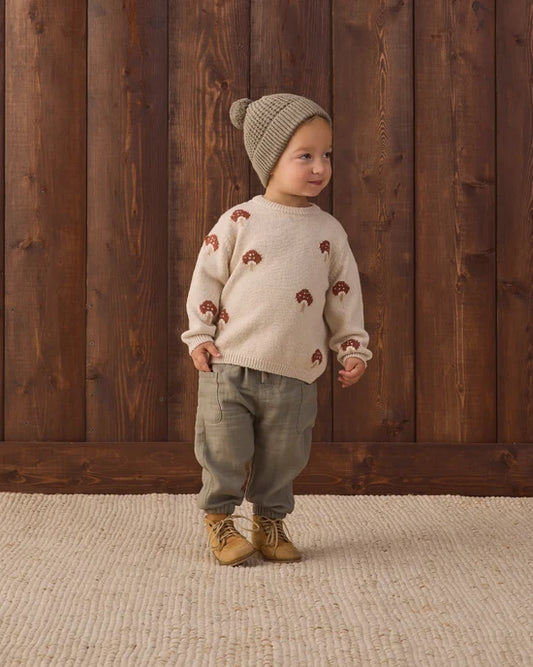 Rex Sweater | Mushroom | Quincy Mae