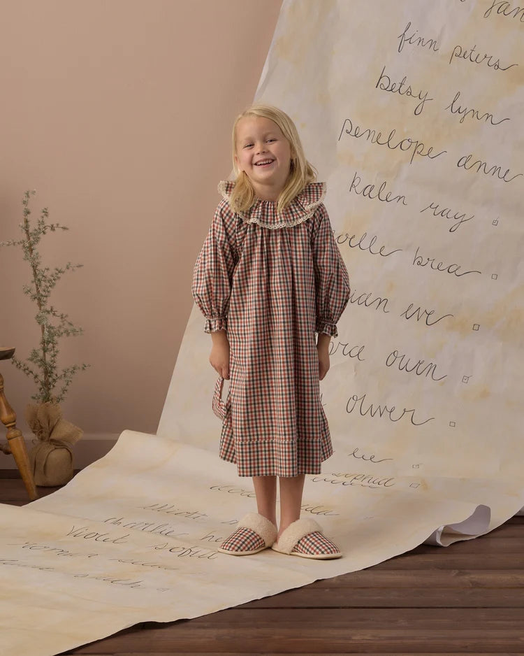 Girl's Nightgown | Holiday Gingham | Rylee & Cru