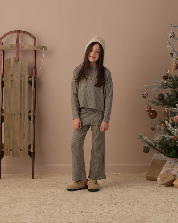 Cozy Rib Knit Set | Evergreen | Rylee & Cru
