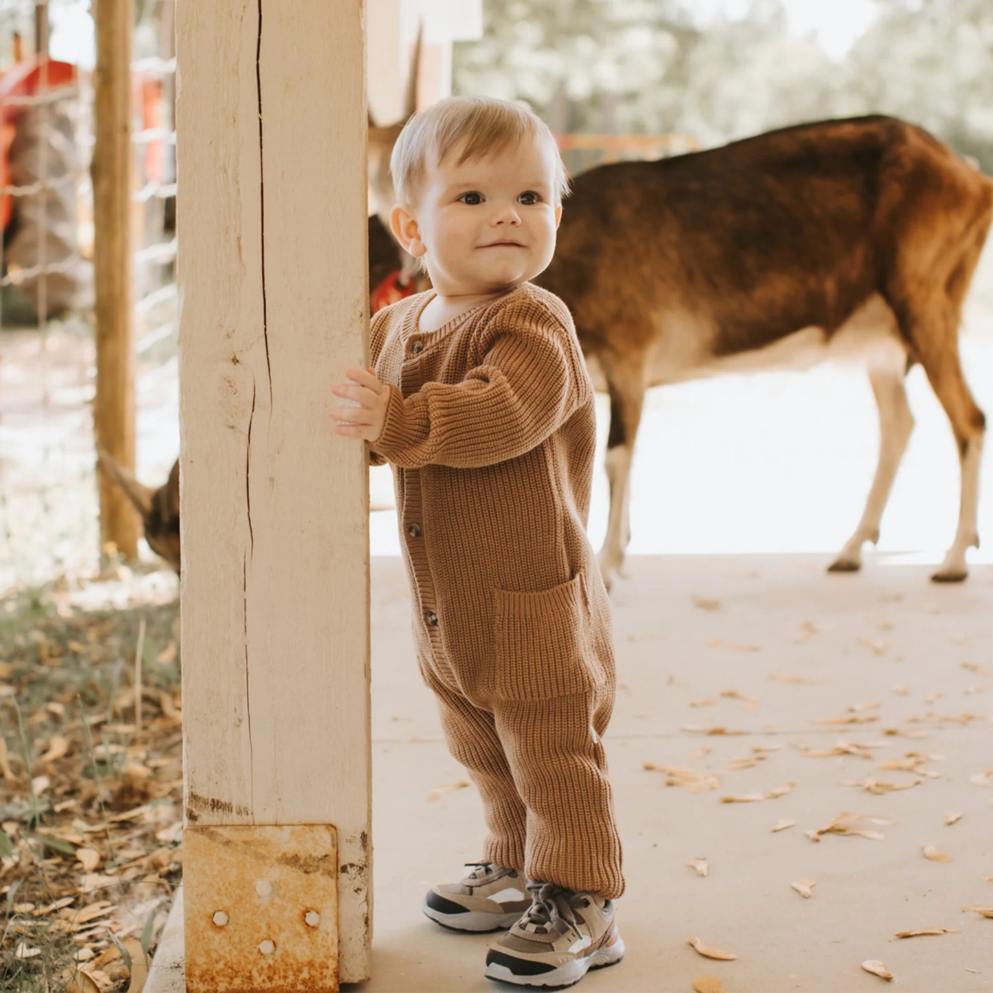 Amber Sweater Knit Playsuit | Petit Lem