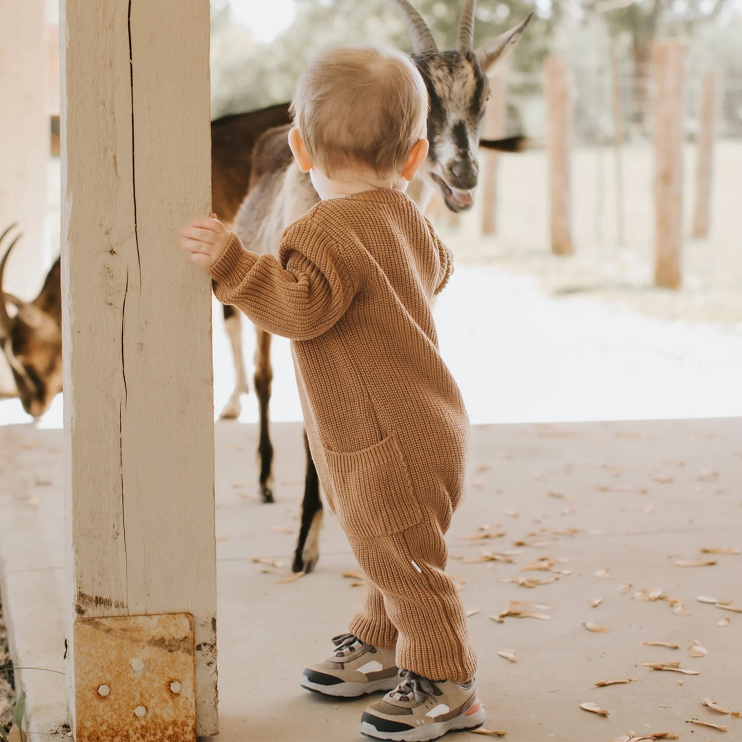 Amber Sweater Knit Playsuit | Petit Lem