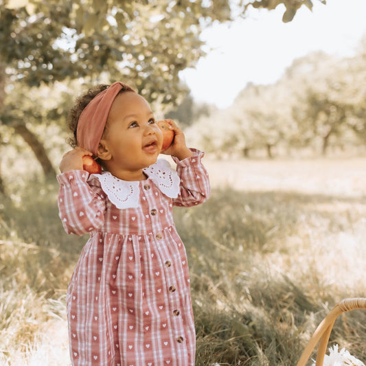 Dress Set | Jazzberry Gingham | Petit Lem