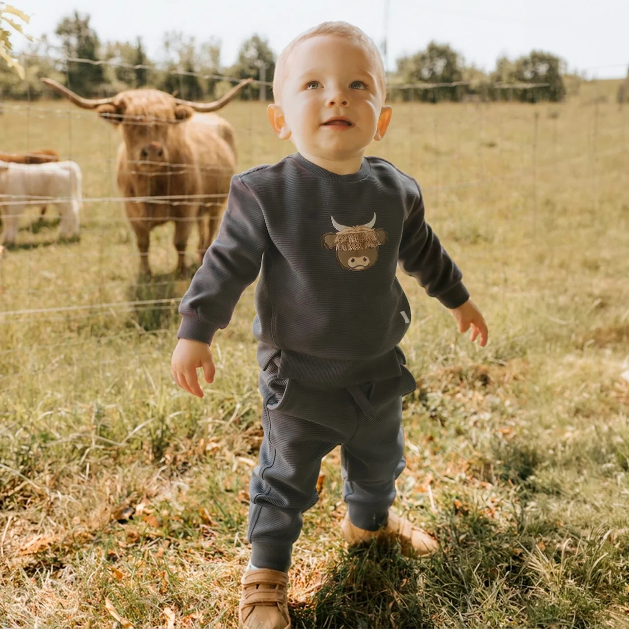 Ottoman Outfit Set | Highland Cow | Petit Lem