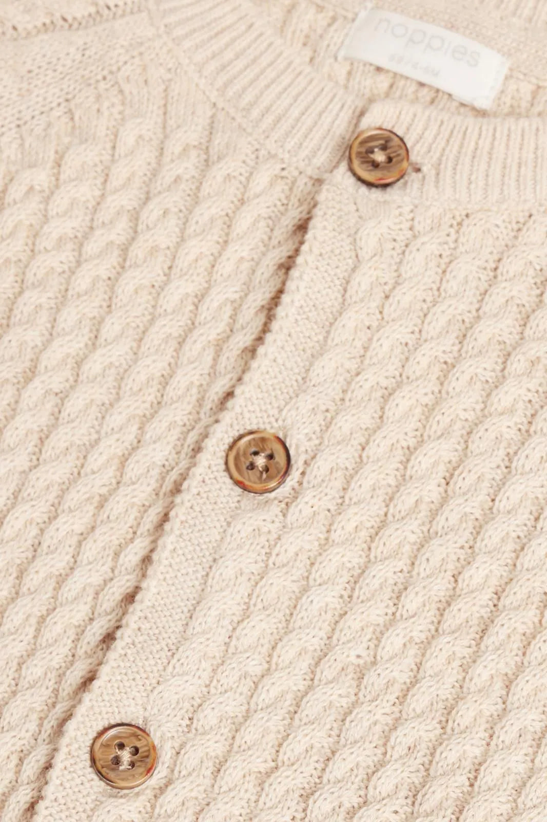 Newborn Cardigan | Sand Melange | Noppies
