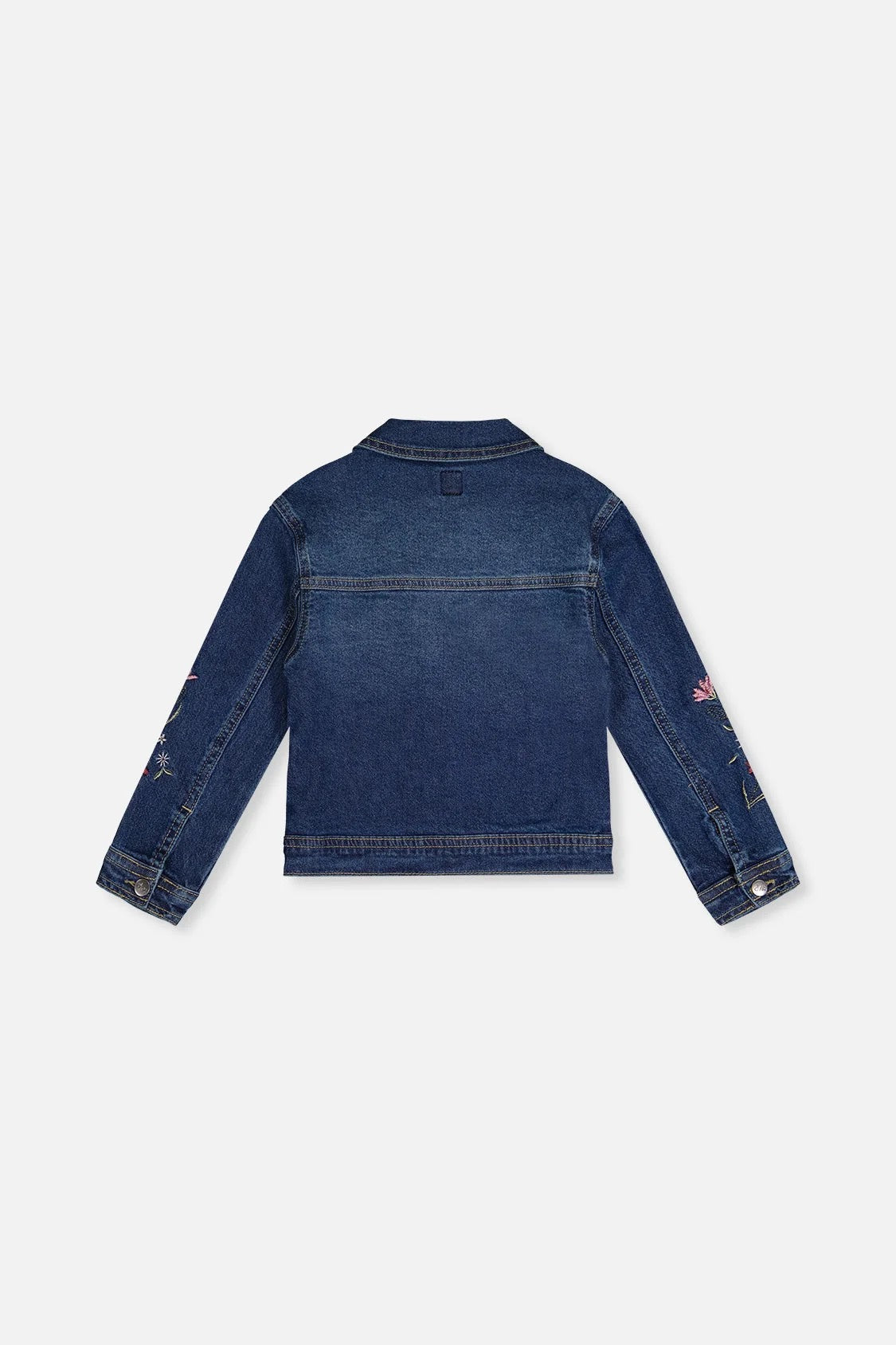 Embroidered Denim Jacket | Light Blue Denim | Deux Par Deux