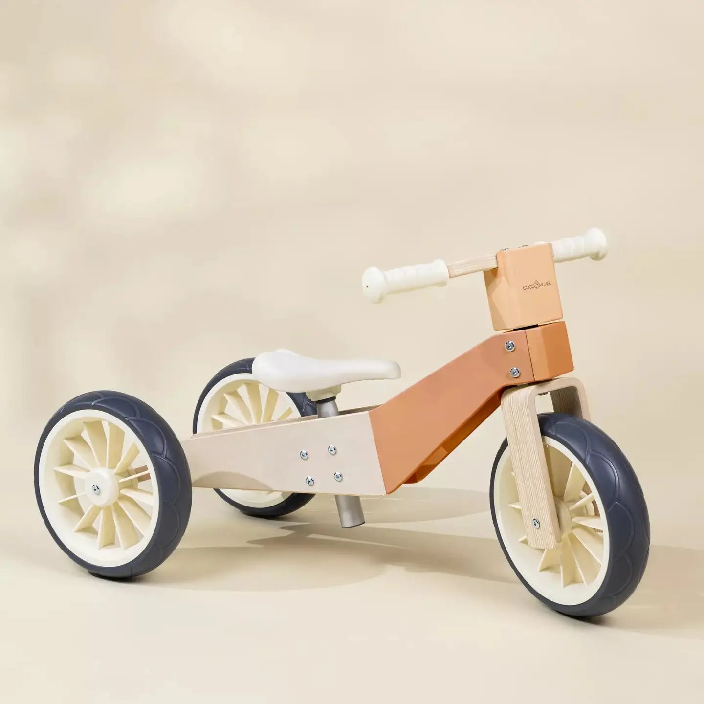 Wooden Balance Bike - 3 in 1 | Grapefruit | Coco Village