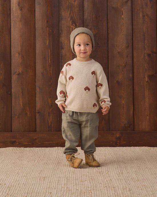 Rex Sweater | Mushroom | Quincy Mae