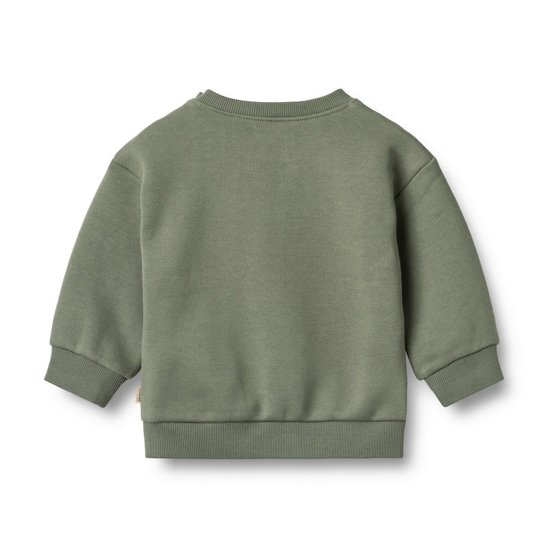Sweatshirt Willi |Dusty Green | Wheat Kids