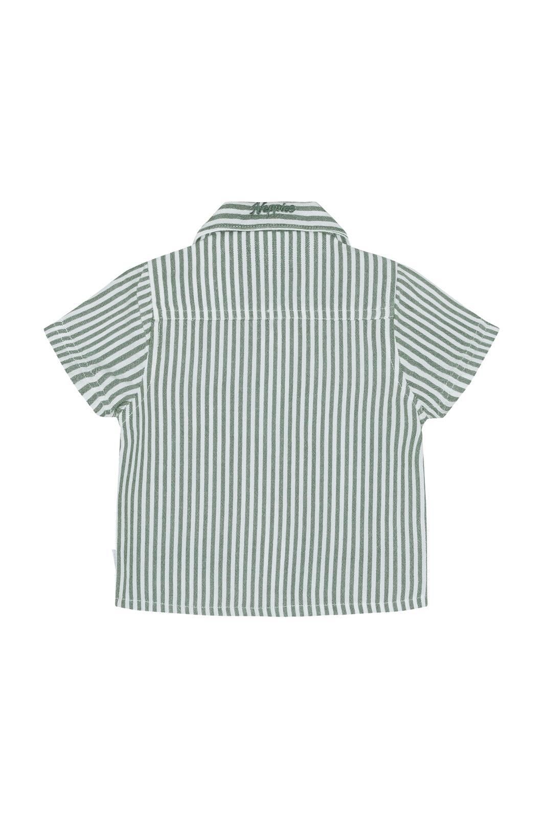 Shirt | Green Stripe | Noppies