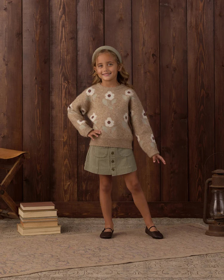 Denver Mini Skirt | Dark Sage | Rylee & Cru