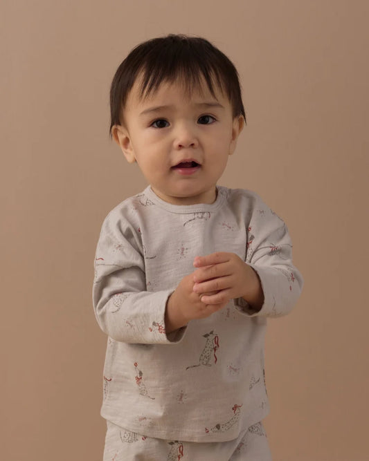 Long Sleeve Tee + Pant Set | Dalmatian | Rylee & Cru