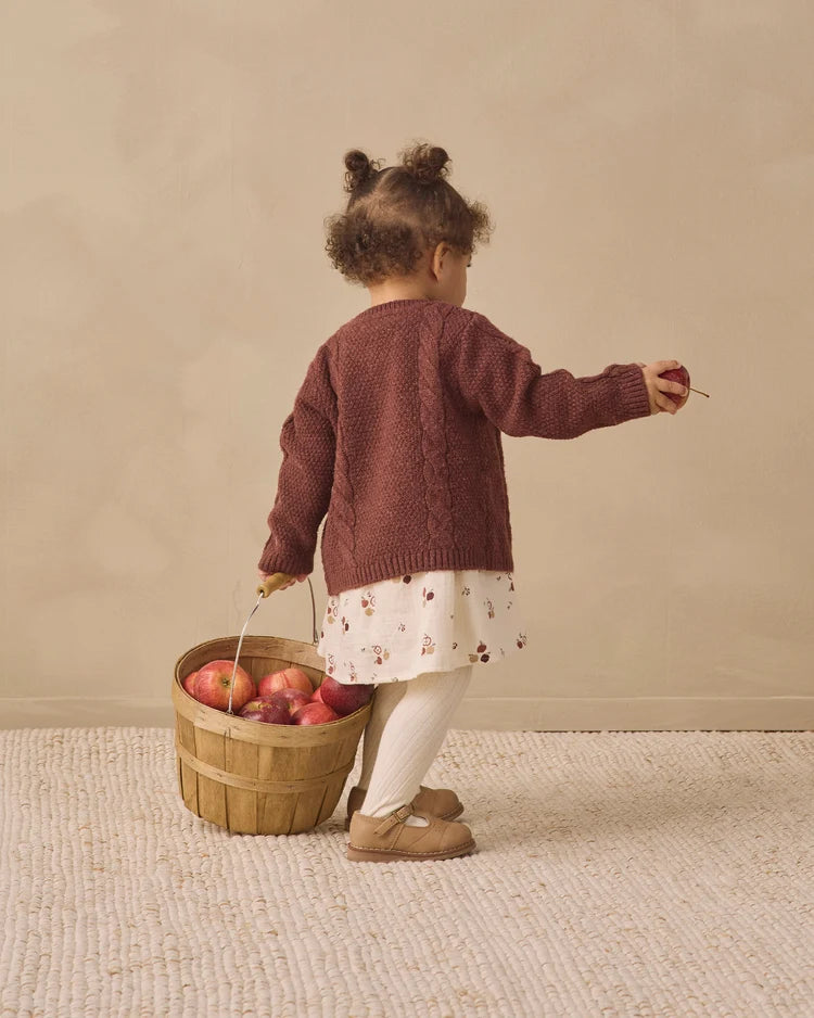Knit Cardigan | Black Cherry | Quincy Mae