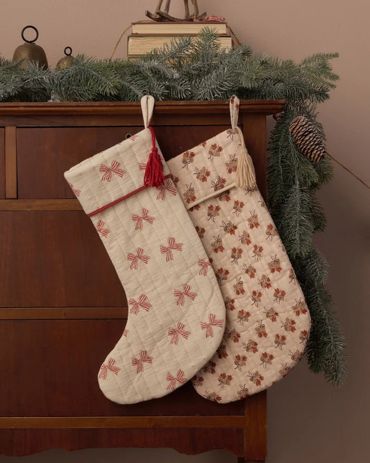 Christmas Stocking | Peppermint Bows | Rylee & Cru