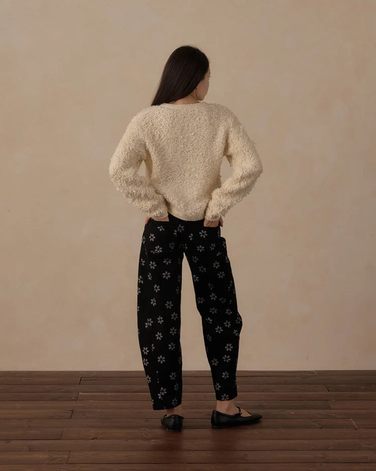 Teen Barrel Pant | Black Daisy | Rylee & Cru