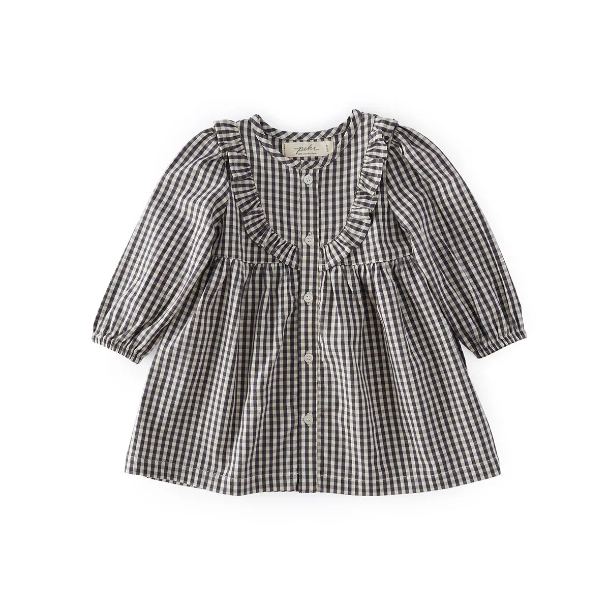 Gingham Dress | Black | Pehr