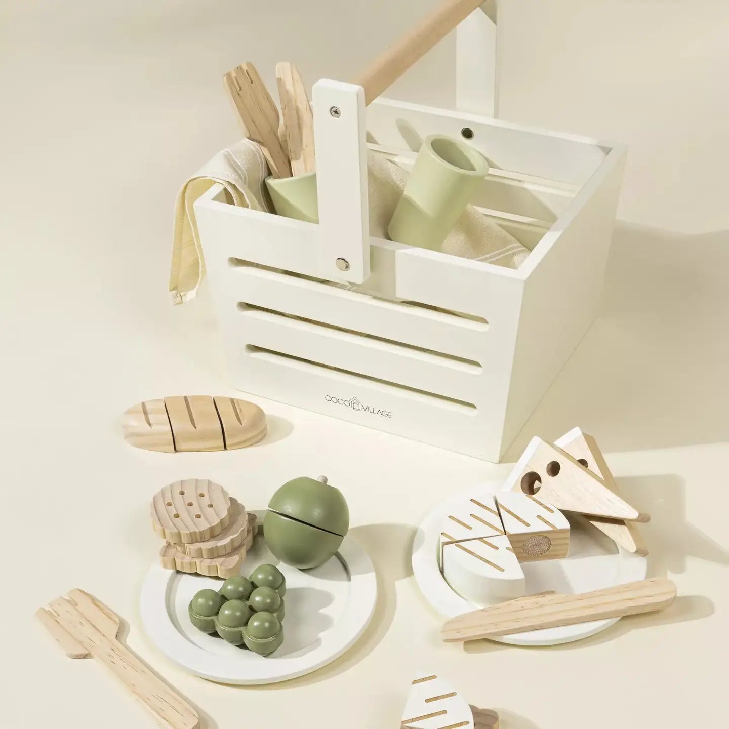 Wooden Picnic Playset and Accessories | Coco Village