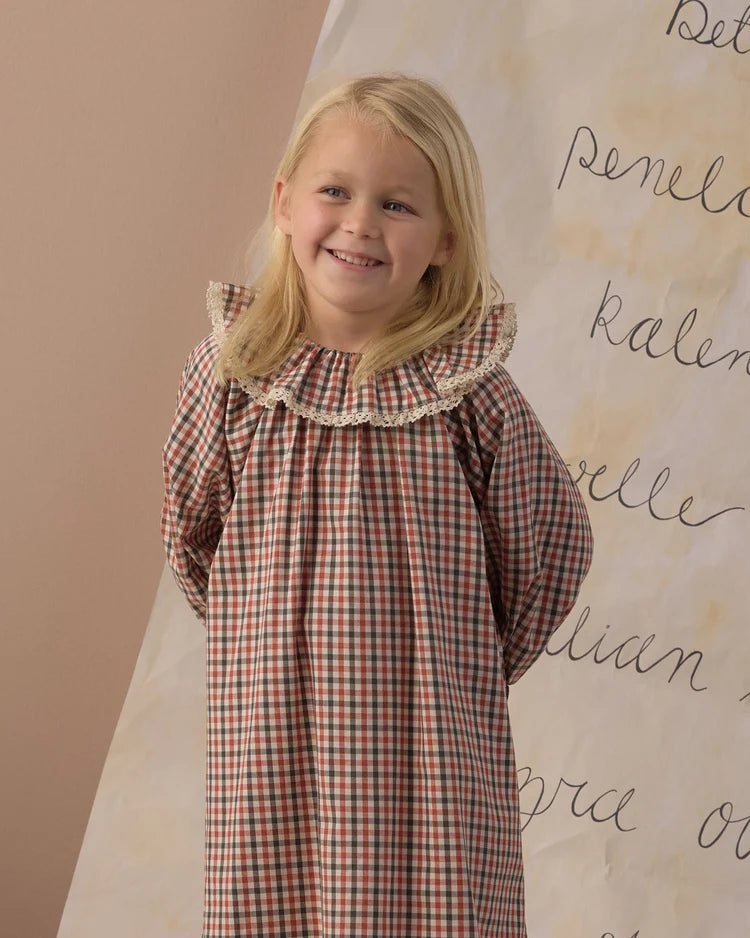 Girl's Nightgown | Holiday Gingham | Rylee & Cru