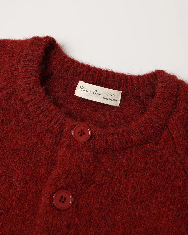 Fuzzy Cardigan | Ruby | Rylee & Cru