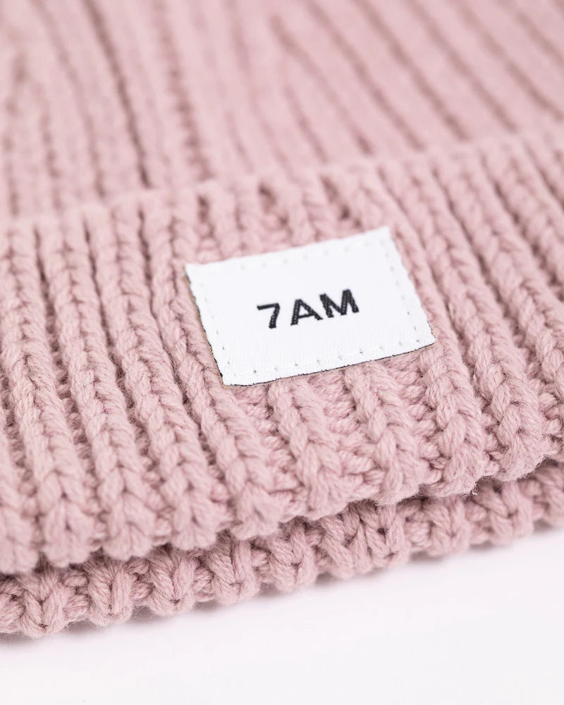 Chunky Beanie | Ash Rose | 7am