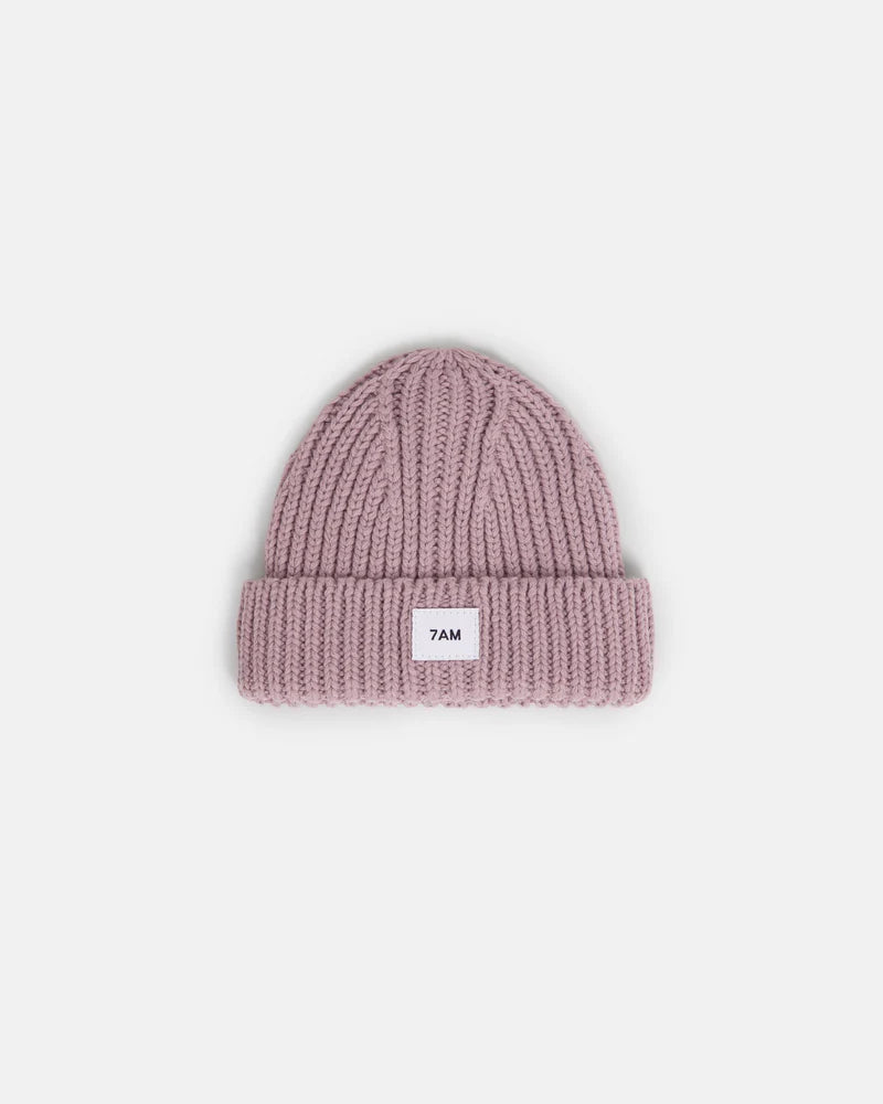 Chunky Beanie | Ash Rose | 7am