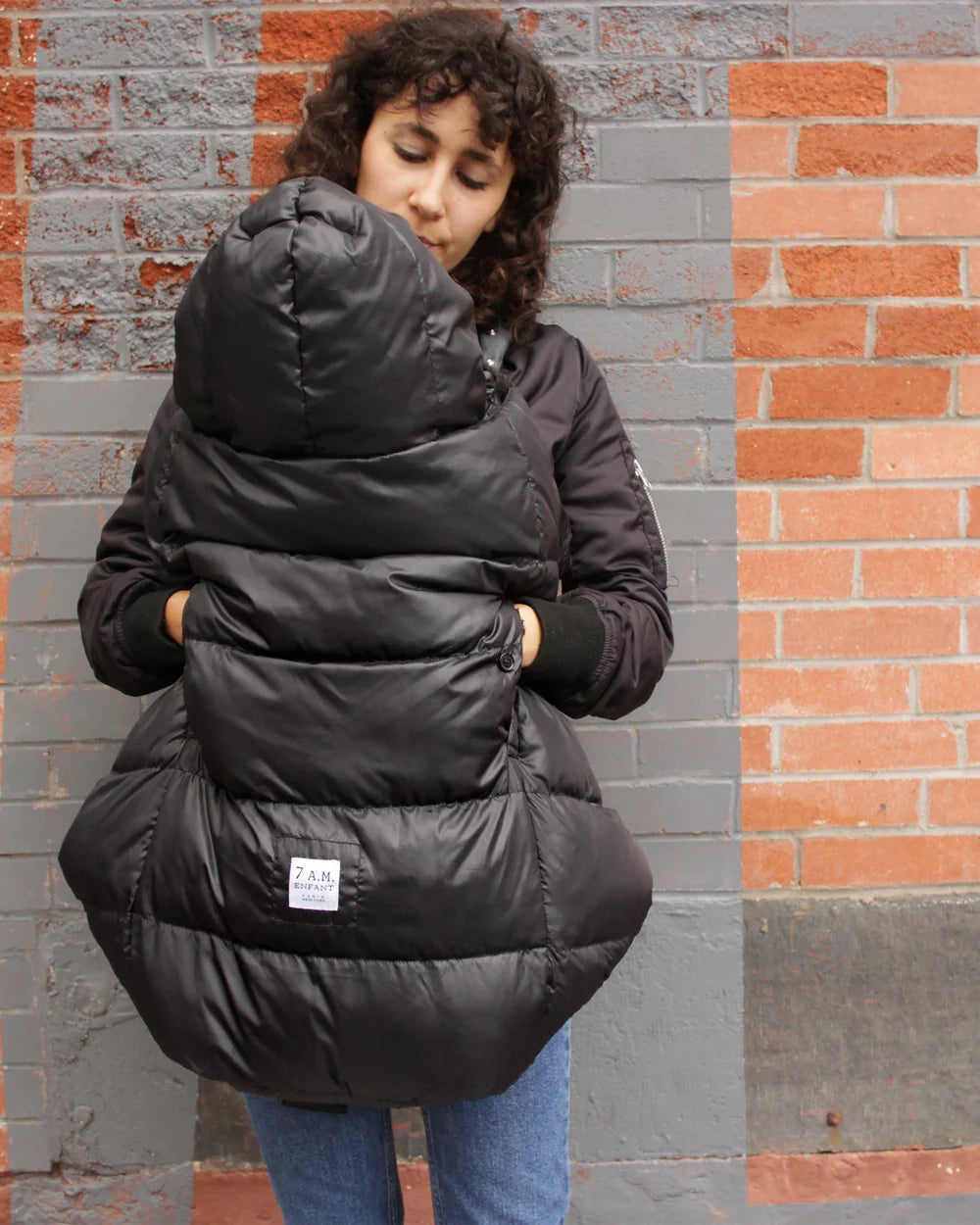 K-Poncho - Plush | 7am Enfant |  Heavy Weight Black