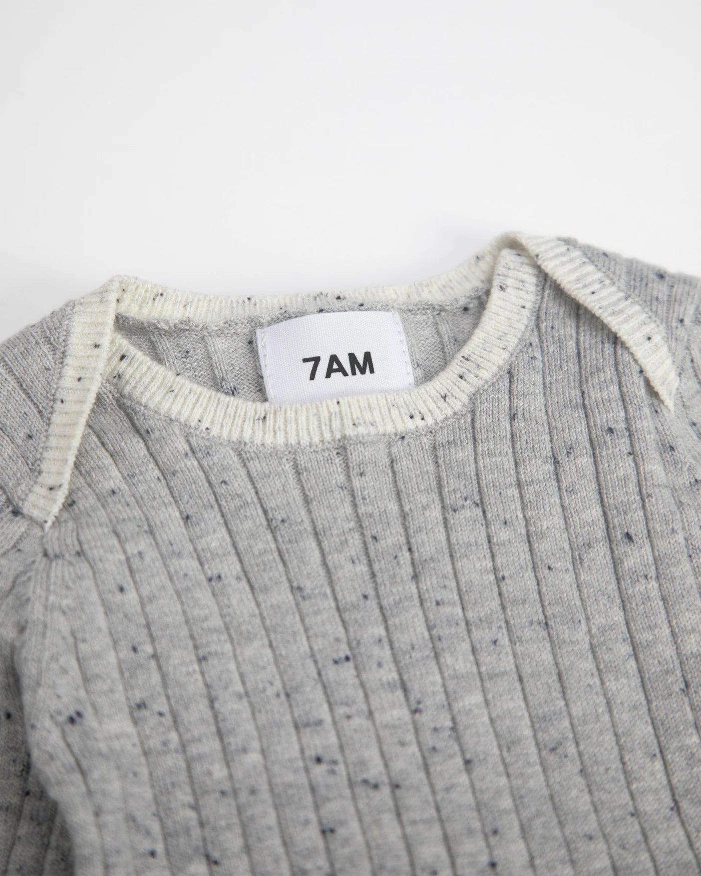 Hug Me Long Sleeve Bodysuit | Light Heather Grey | 7AM