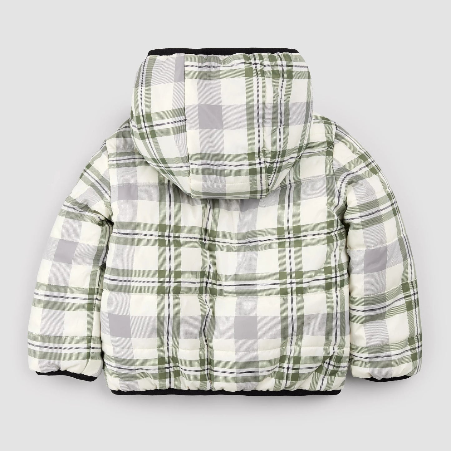 Reversible Jacket | Winter Moss Plaid Print on Black | Miles the Label