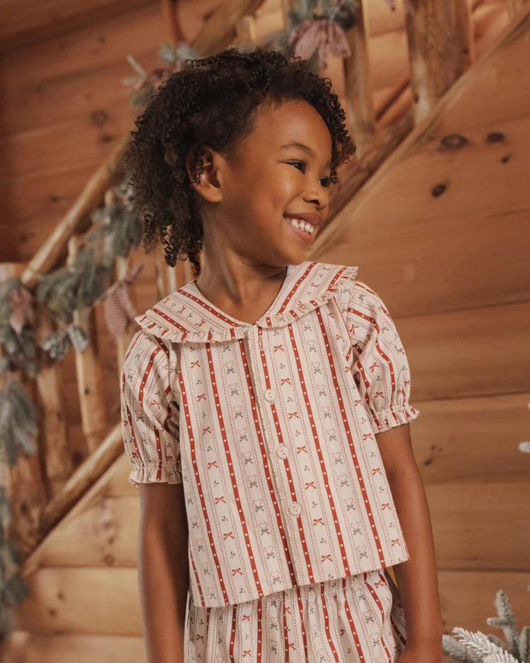 Ruffle Pajamas | Candy Cane Lane | Rylee & Cru