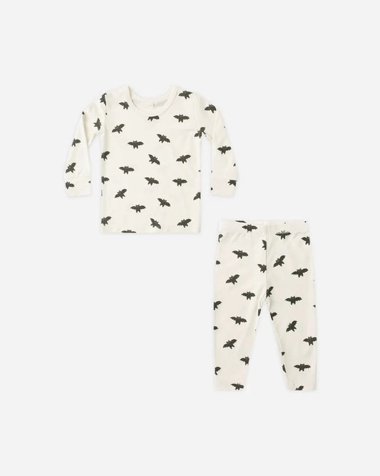 Bamboo Pajama Set | Bats | Quincy Mae