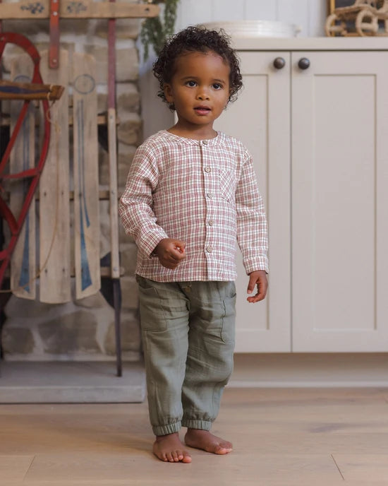Milo Shirt | Christmas Plaid | Quincy Mae