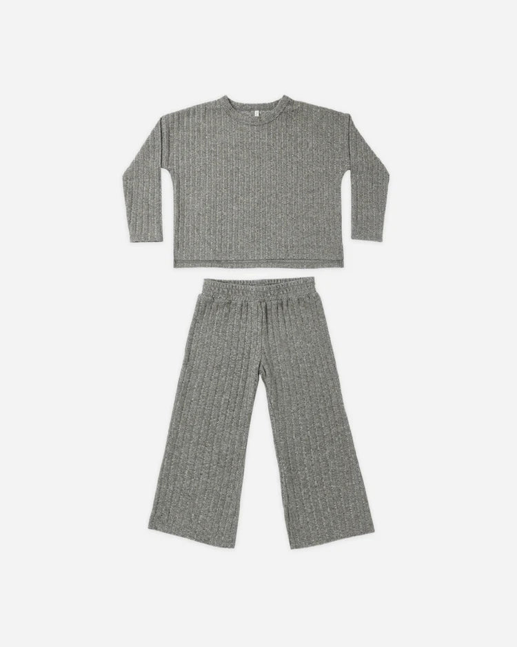 Cozy Rib Knit Set | Evergreen | Rylee & Cru