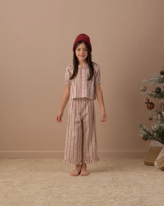 Ruffle Pajamas | Candy Cane Lane | Rylee & Cru