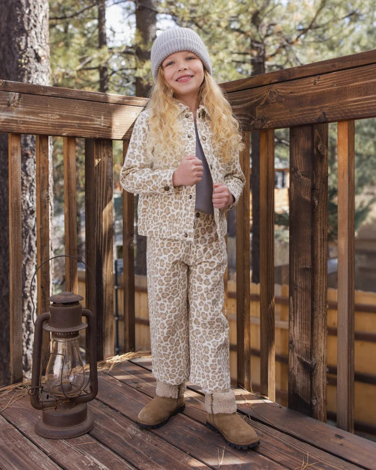 Straight Leg Pant | Leopard | Rylee & Cru