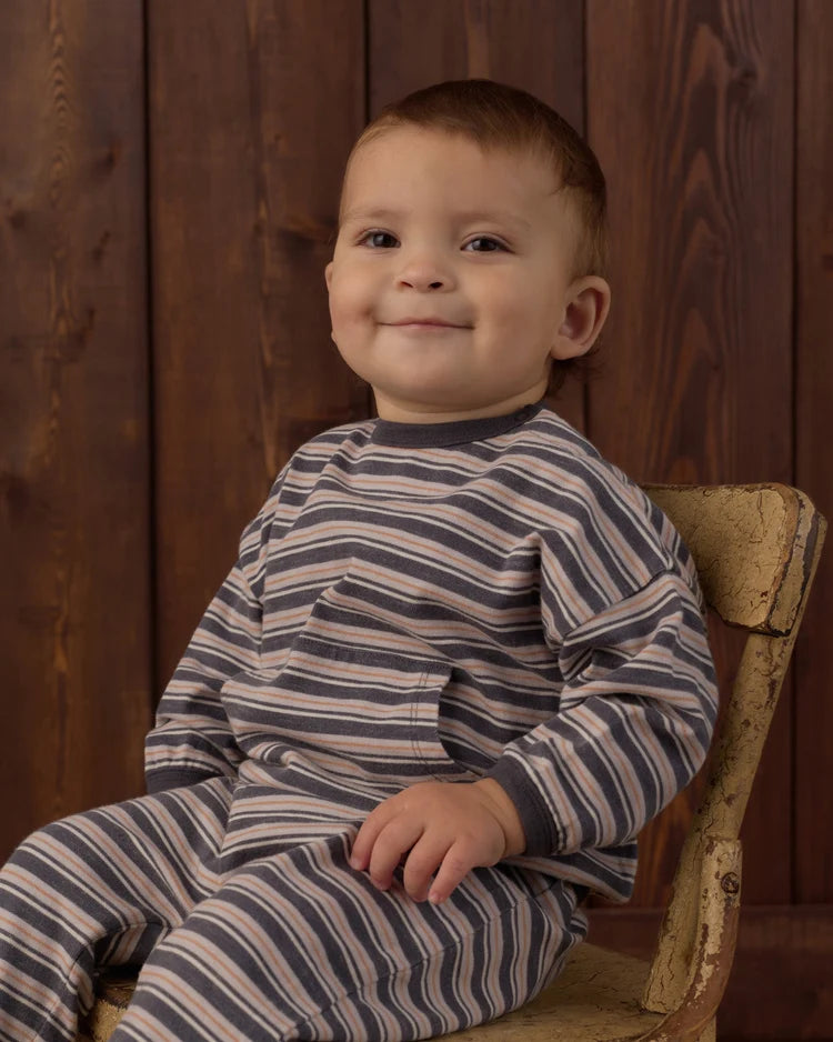 Relaxed Set | Blue Stripe | Rylee & Cru