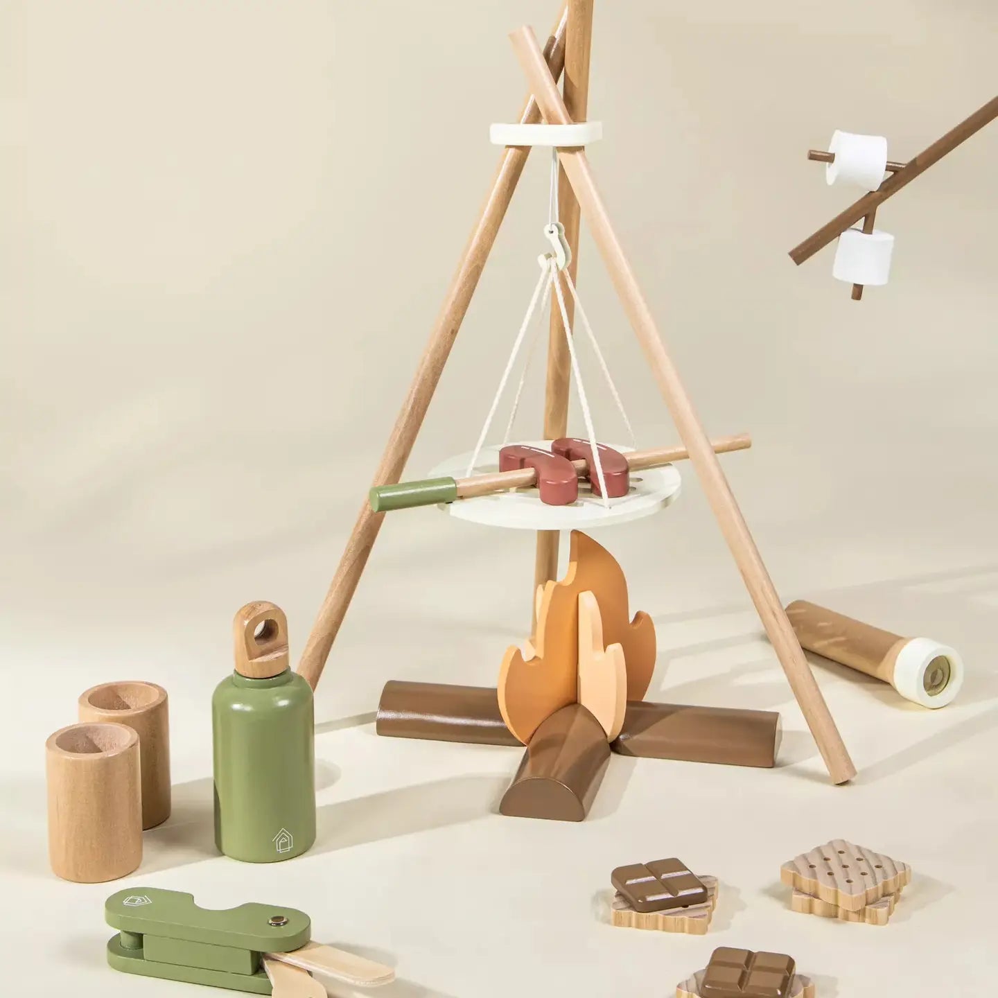 Wooden Camping Playset | Coco Village