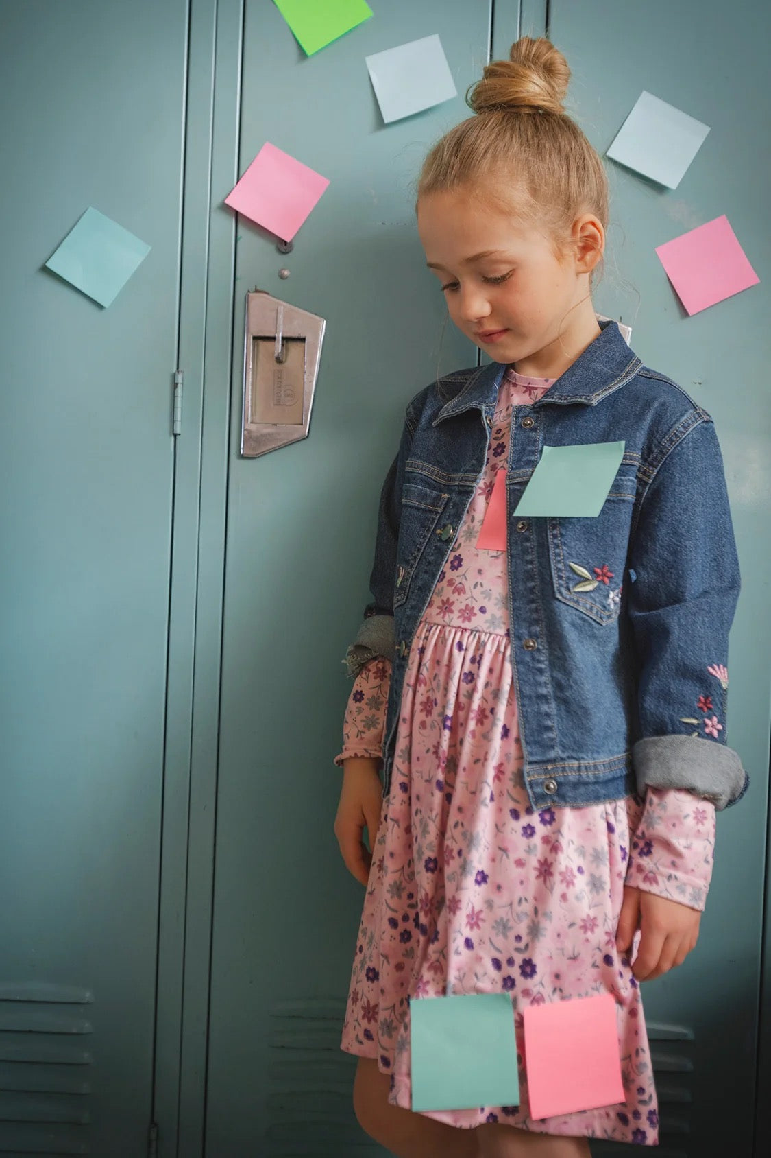 Embroidered Denim Jacket | Light Blue Denim | Deux Par Deux