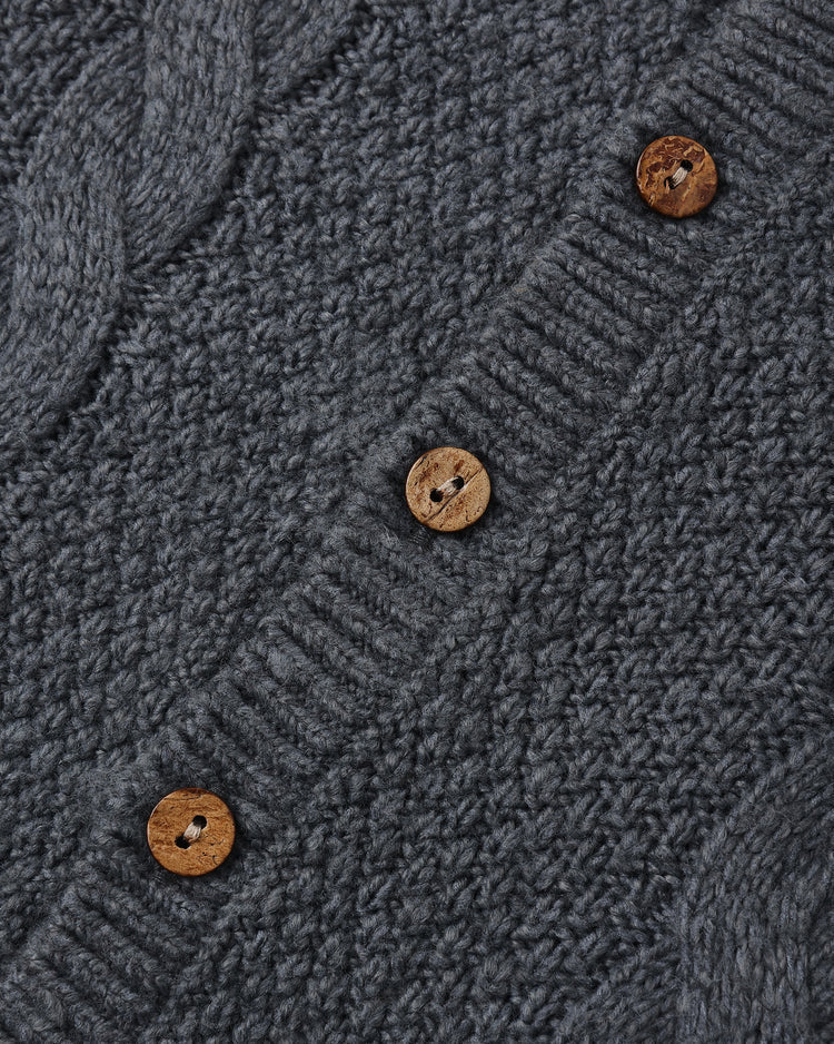 Knit Cardigan | Midnight | Quincy Mae