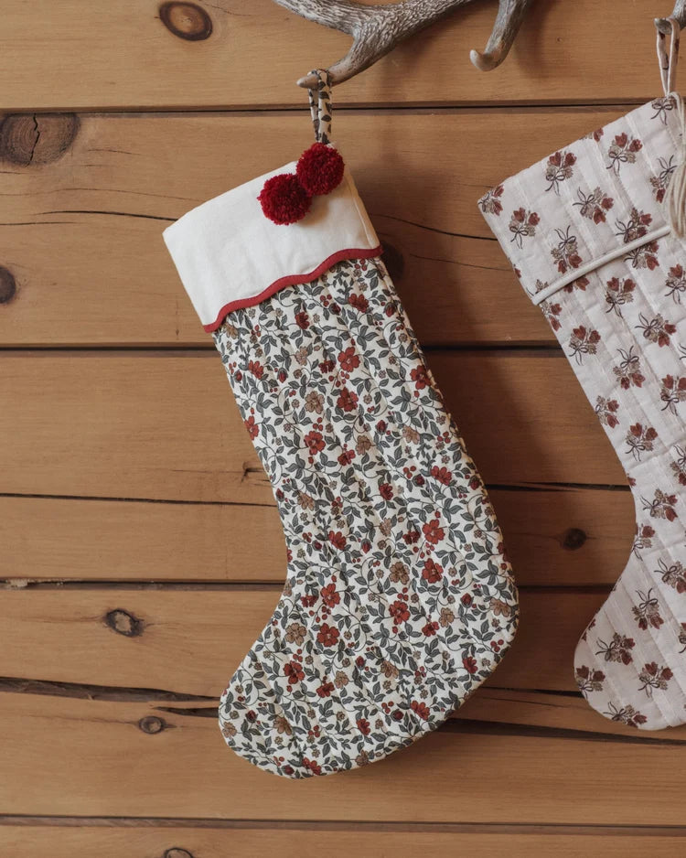Noel Stocking | Holiday Floral | Rylee & Cru