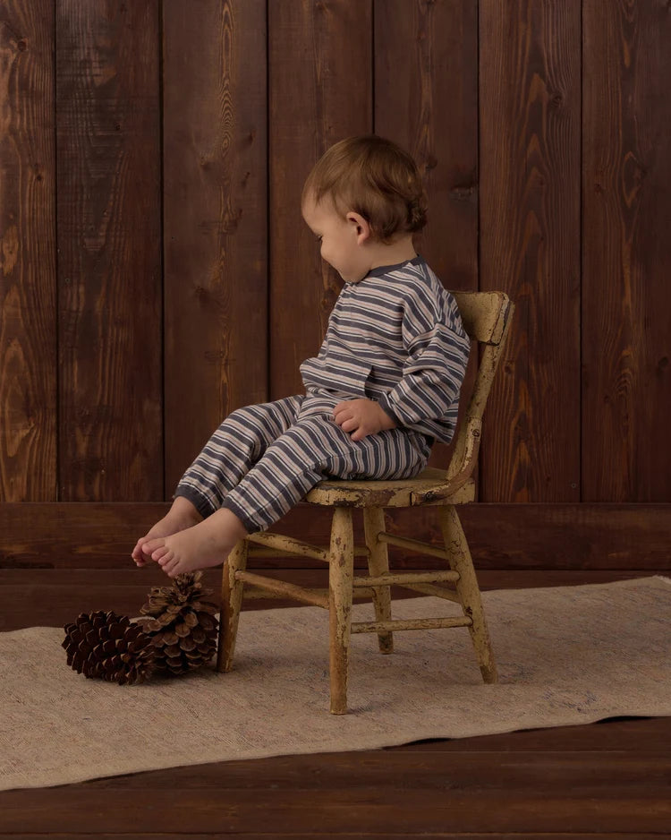 Relaxed Set | Blue Stripe | Rylee & Cru