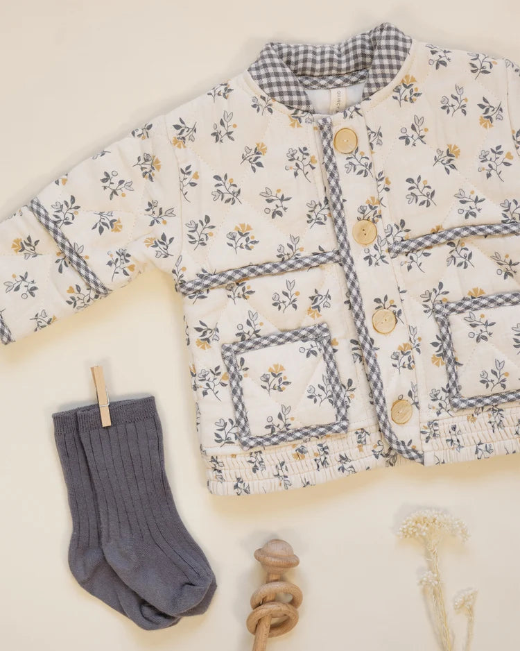 Roxie Jacket | French Floral | Quincy Mae