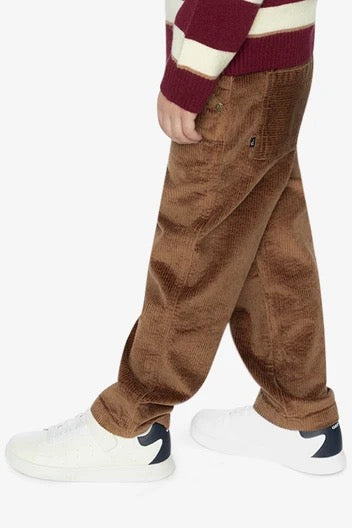 Stretch Corduroy Pants with Cargo Pockets | Brown Sugar | Deux Par Deux