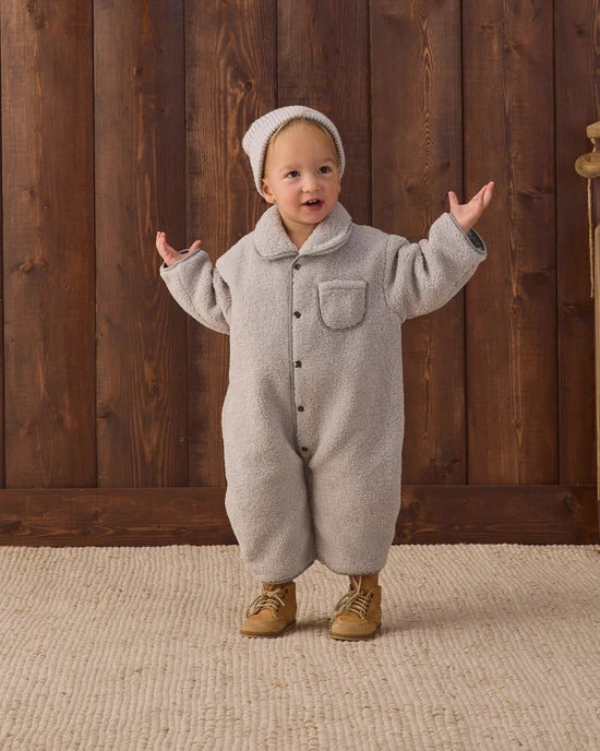 Shearling Jumpsuit | Fog | Quincy Mae