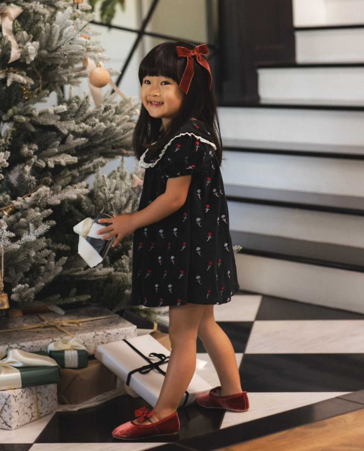Janette Dress | Winter Ditsy | Noralee