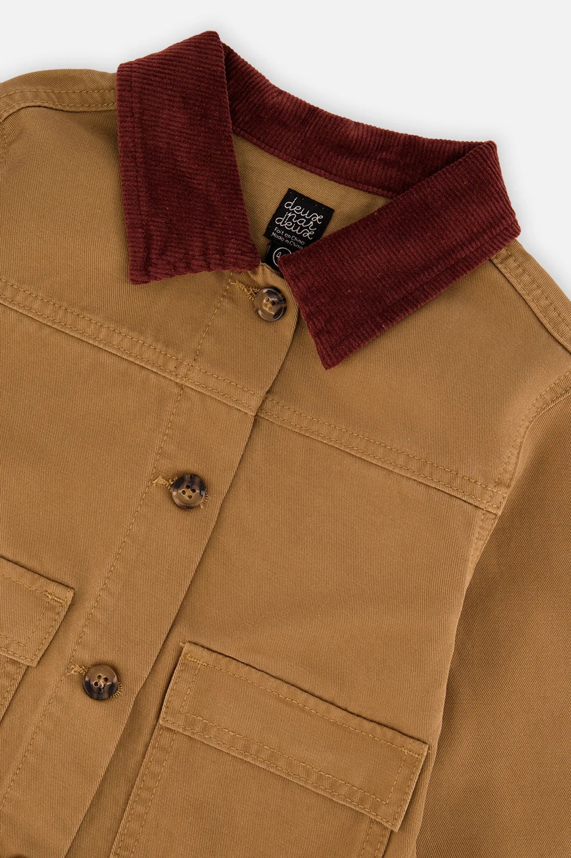 Barn Jacket | Brown Yellow | Deux Par Deux